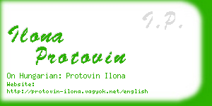 ilona protovin business card